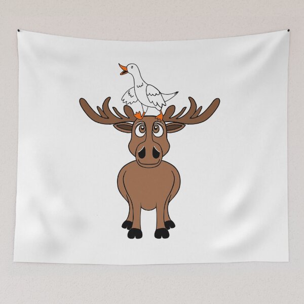 Item preview, Silly Goose On A Moose designed and sold by Sartoris Art.