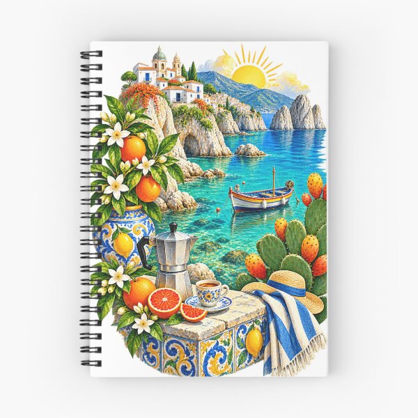 Item preview, Amalfi Coast Italian Summer Design designed and sold by KALIMOOO.