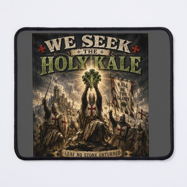 Item preview, We Seek the Holy Kale – Medieval Vegetable Quest designed and sold by Hornace88studio.