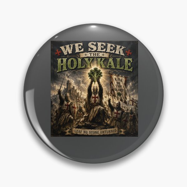 Item preview, We Seek the Holy Kale – Medieval Vegetable Quest designed and sold by Hornace88studio.