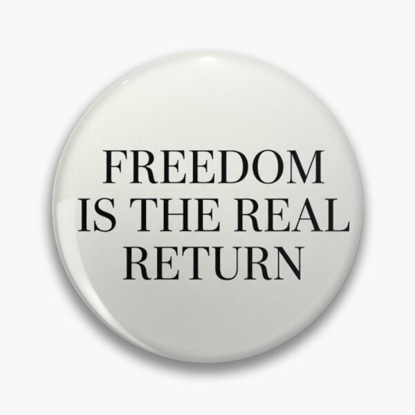 Item preview, FREEDOM IS THE REAL RETURN - Financial Freedom Quote Minimalist Print designed and sold by Zaramodo.
