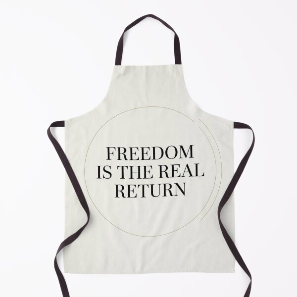 Item preview, FREEDOM IS THE REAL RETURN - Financial Freedom Quote Minimalist Print designed and sold by Zaramodo.
