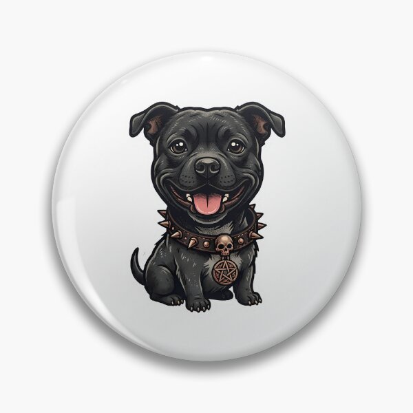 Item preview, Gothic Pitbull Dog Spiked Collar Graphic designed and sold by BetweenForms.