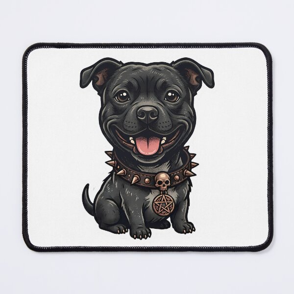Item preview, Gothic Pitbull Dog Spiked Collar Graphic designed and sold by BetweenForms.