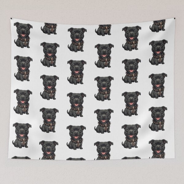 Item preview, Gothic Pitbull Dog Spiked Collar Graphic designed and sold by BetweenForms.