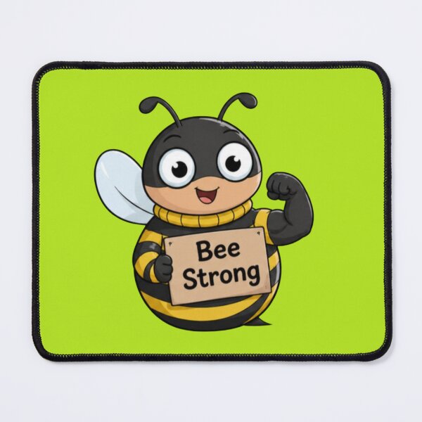Item preview, Bee Strong Cute Cartoon Bee designed and sold by MushArtist.