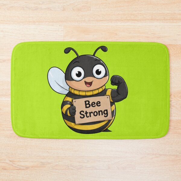 Item preview, Bee Strong Cute Cartoon Bee designed and sold by MushArtist.