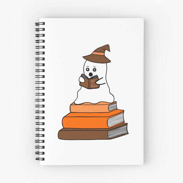 Item preview, Cute Halloween Ghost Reading designed and sold by Sartoris Art.