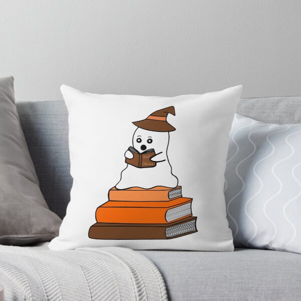 Item preview, Cute Halloween Ghost Reading designed and sold by Sartoris Art.