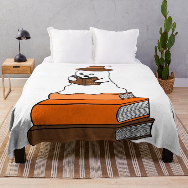 Item preview, Cute Halloween Ghost Reading designed and sold by Sartoris Art.