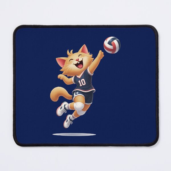 Item preview, Cute Volleyball Cat Player designed and sold by Karamram Studio.