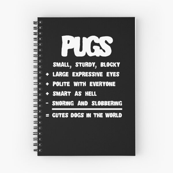 Item preview, Pug Facts Dog Lover Design designed and sold by Basti09.