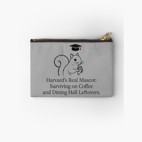 Item preview, Harvard's Real Mascot - Funny College Squirrel and Coffee Lover Print designed and sold by Sabia Creative Lab.