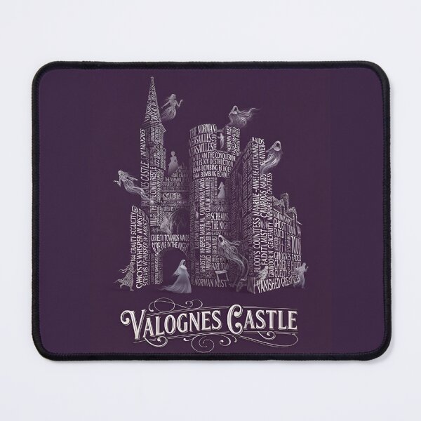 Item preview, Valognes Castle France Haunted Ghost Town Typography Art designed and sold by naughty-raccoon.