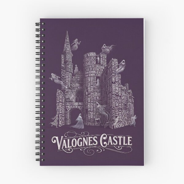 Item preview, Valognes Castle France Haunted Ghost Town Typography Art designed and sold by naughty-raccoon.