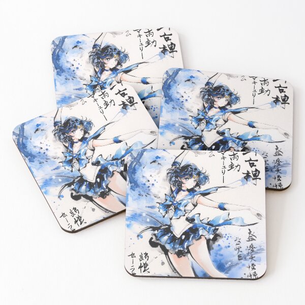 Item preview, Mercury Sumi-e designed and sold by AnimeArsenalPrints.