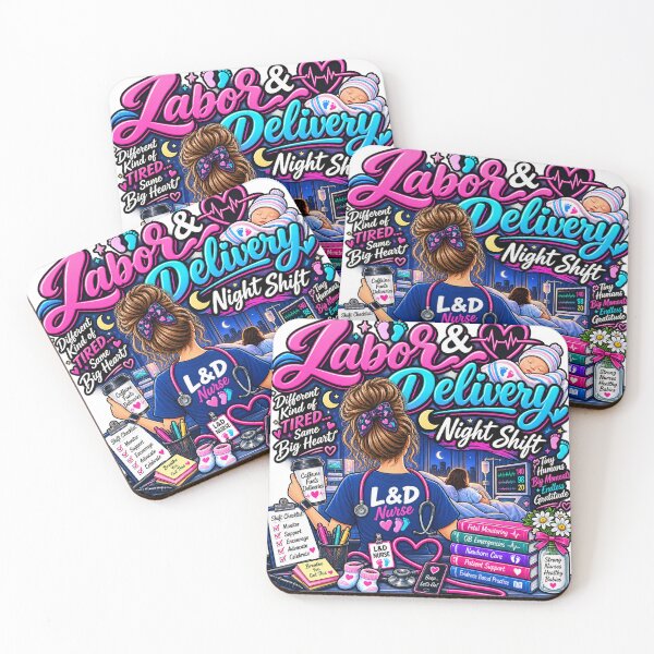 Item preview, Labor & Delivery Night Shift Nurse designed and sold by Nurse Vibes Studio.