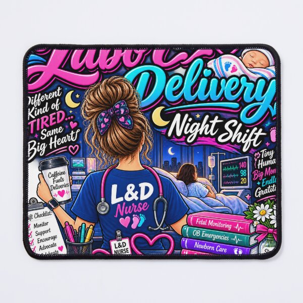 Item preview, Labor & Delivery Night Shift Nurse designed and sold by Nurse Vibes Studio.
