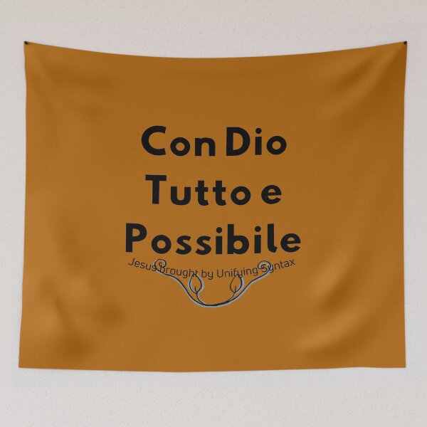 Item preview, Italian Version of With God All Things Are Possible - Inspirational Faith Items - Con Dio tutto e Possibile designed and sold by UnifyingSyntax.