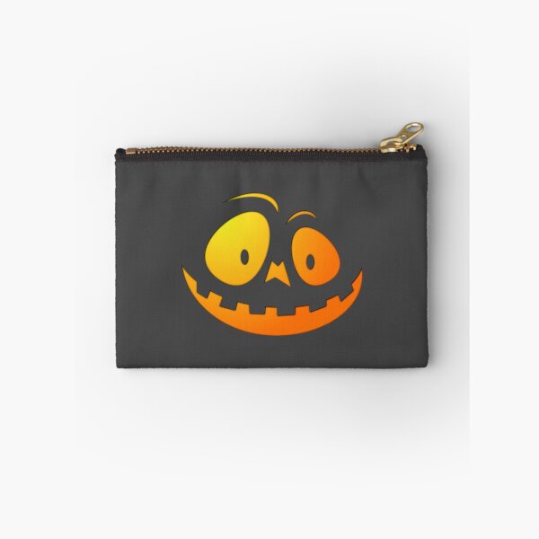Item preview, Cheeky Pumpkin Face on Dark Shadow Gray designed and sold by Creepyhollow.