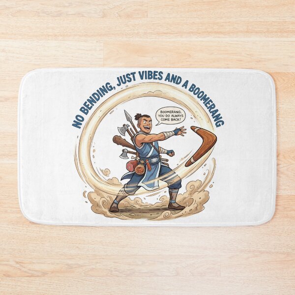 Item preview, Boomerang Warrior No Bending Funny Eastern Comedy Hero designed and sold by LunaMarkos.