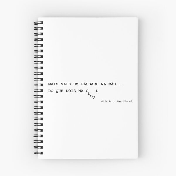 Item preview, Mais Vale Um Pássaro na Mão – Portuguese Glitch Typography designed and sold by GlocalDialeto.