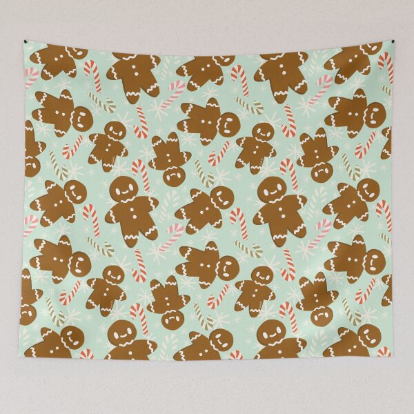 Item preview, Gingerbread men and candy canes  designed and sold by studioaudrea.
