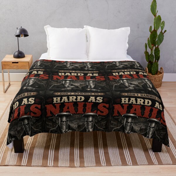 Item preview, Hard as Nails – Tough Guy Gangster Pun designed and sold by Hornace88studio.