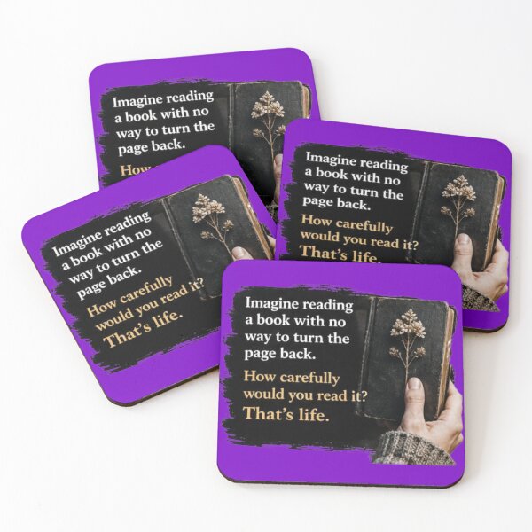 Item preview, Imagine Reading A Book That's Life Dark Academia Quote Sticker designed and sold by Scro-Ciob-Shop.