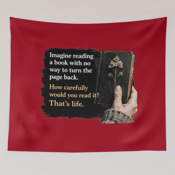 Item preview, Imagine Reading A Book That's Life Dark Academia Quote Sticker designed and sold by Scro-Ciob-Shop.