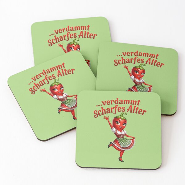 Item preview, Spicy Age – Cheeky Chili in a Dirndl designed and sold by design-rebell.