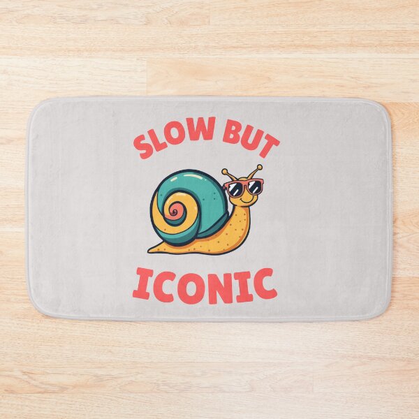 Artikelvorschau, Slow But Iconic Süße Schnecke Spruch Kunst entworfen und verkauft von NuYaArt.