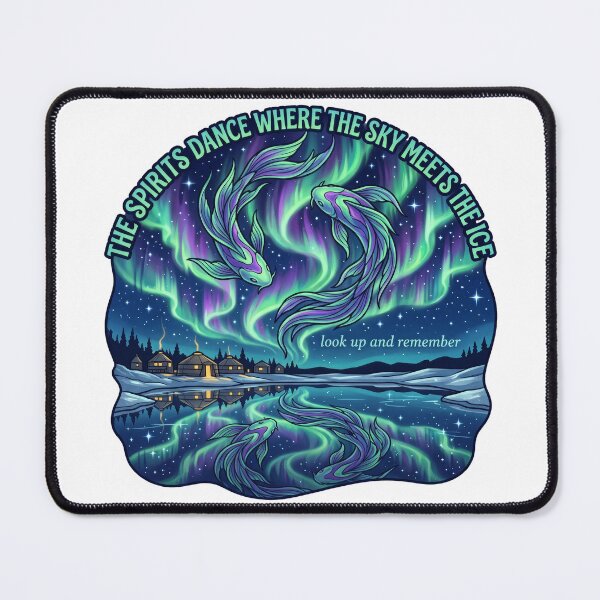 Item preview, Aurora Koi Spirits Northern Sky Eastern Fantasy Spiritual designed and sold by LunaMarkos.
