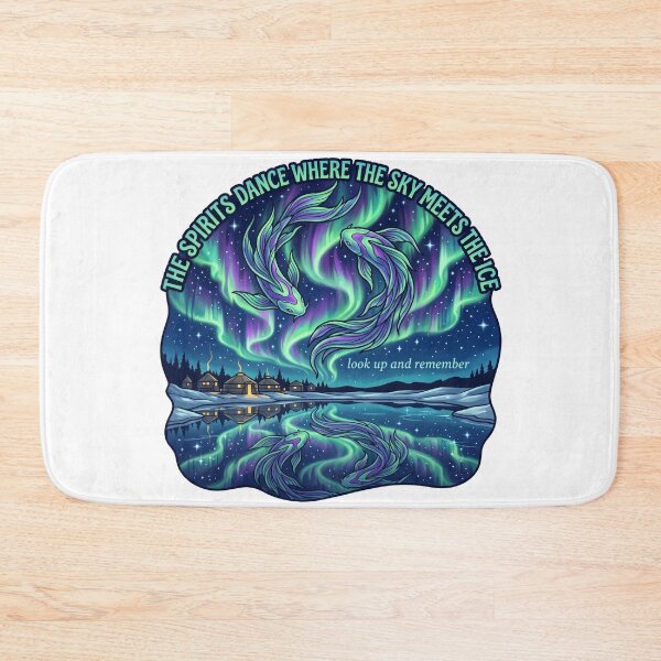 Item preview, Aurora Koi Spirits Northern Sky Eastern Fantasy Spiritual designed and sold by LunaMarkos.