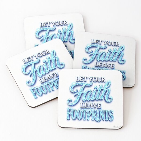 Item preview, Let Your Faith Leave Footprints — Christian Quote  designed and sold by Hope for Uganda.
