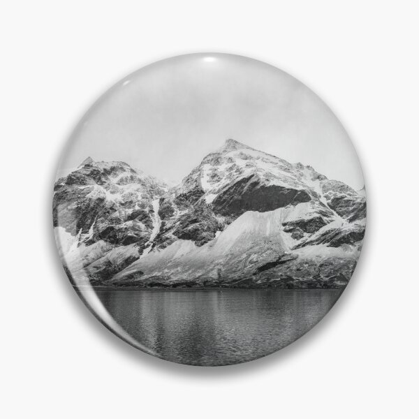 Item preview, Landscape at Fortuna Bay South Georgia Island BW designed and sold by PhotoArt by Joan Carroll.