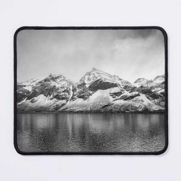 Item preview, Landscape at Fortuna Bay South Georgia Island BW designed and sold by PhotoArt by Joan Carroll.