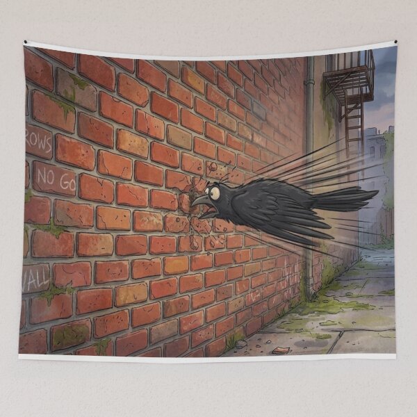 Item preview, Crow's not so good, really bad day! designed and sold by GAWPAWshop.
