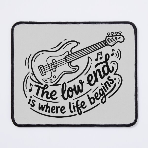 Item preview, The Low End - Bassist Graphic Design Art designed and sold by ThreadRiotTees.