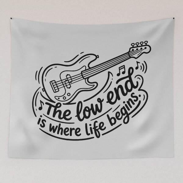 Item preview, The Low End - Bassist Graphic Design Art designed and sold by ThreadRiotTees.