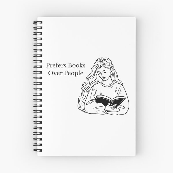 Item preview, Prefers Books Over People designed and sold by AandBCollective.