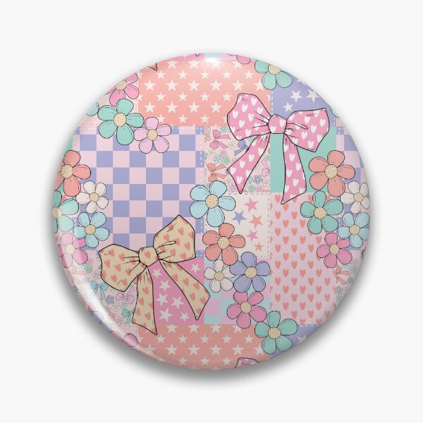 Item preview, Coquette Bow Floral Patchwork designed and sold by CreativeDraws42.