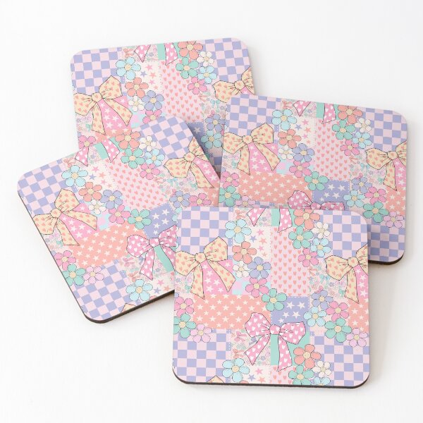 Item preview, Coquette Bow Floral Patchwork designed and sold by CreativeDraws42.