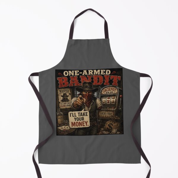 Item preview, One-Armed Bandit – Wild West Gambling Pun designed and sold by Hornace88studio.