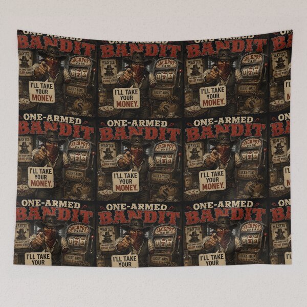 Item preview, One-Armed Bandit – Wild West Gambling Pun designed and sold by Hornace88studio.