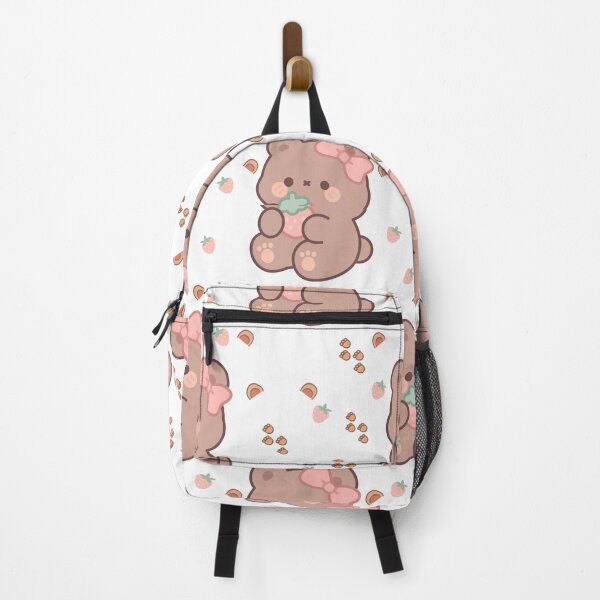 Item preview, Kawaii Cute Bear and Strawberry Pattern designed and sold by Tee-Pulse.