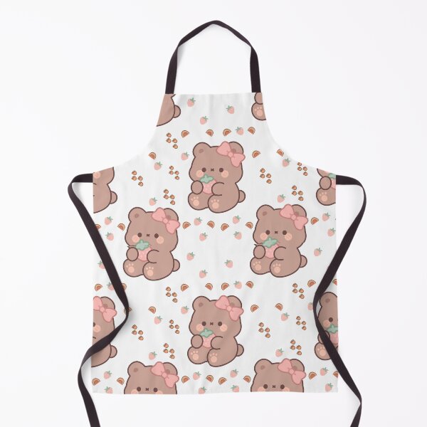 Item preview, Kawaii Cute Bear and Strawberry Pattern designed and sold by Tee-Pulse.