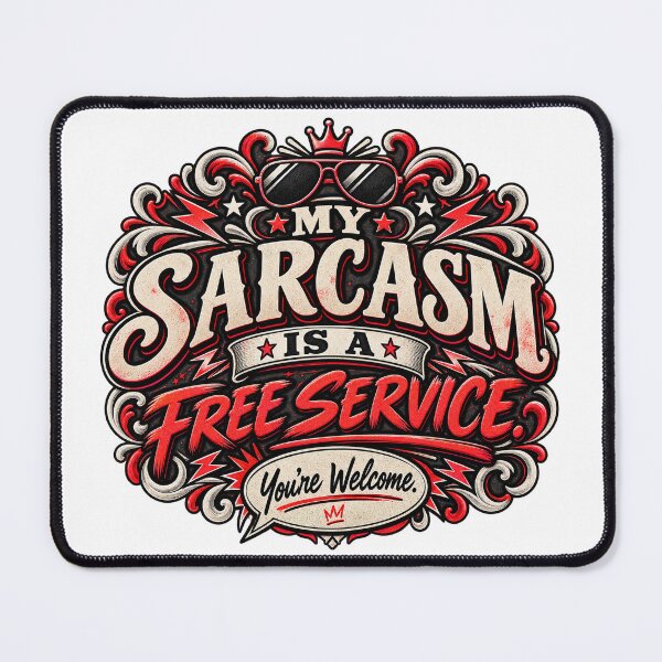 Item preview, My Sarcasm Is A Free Service Sarcastic Design designed and sold by InkroarCo.