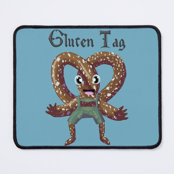 Item preview, Bavarian Pretzel Man Gluten Tag Black designed and sold by Ivorycrow.