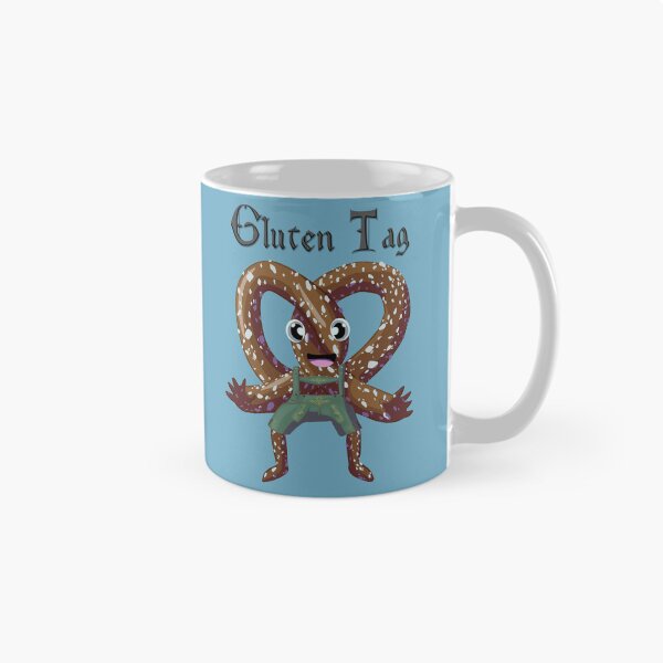 Item preview, Bavarian Pretzel Man Gluten Tag Black designed and sold by Ivorycrow.